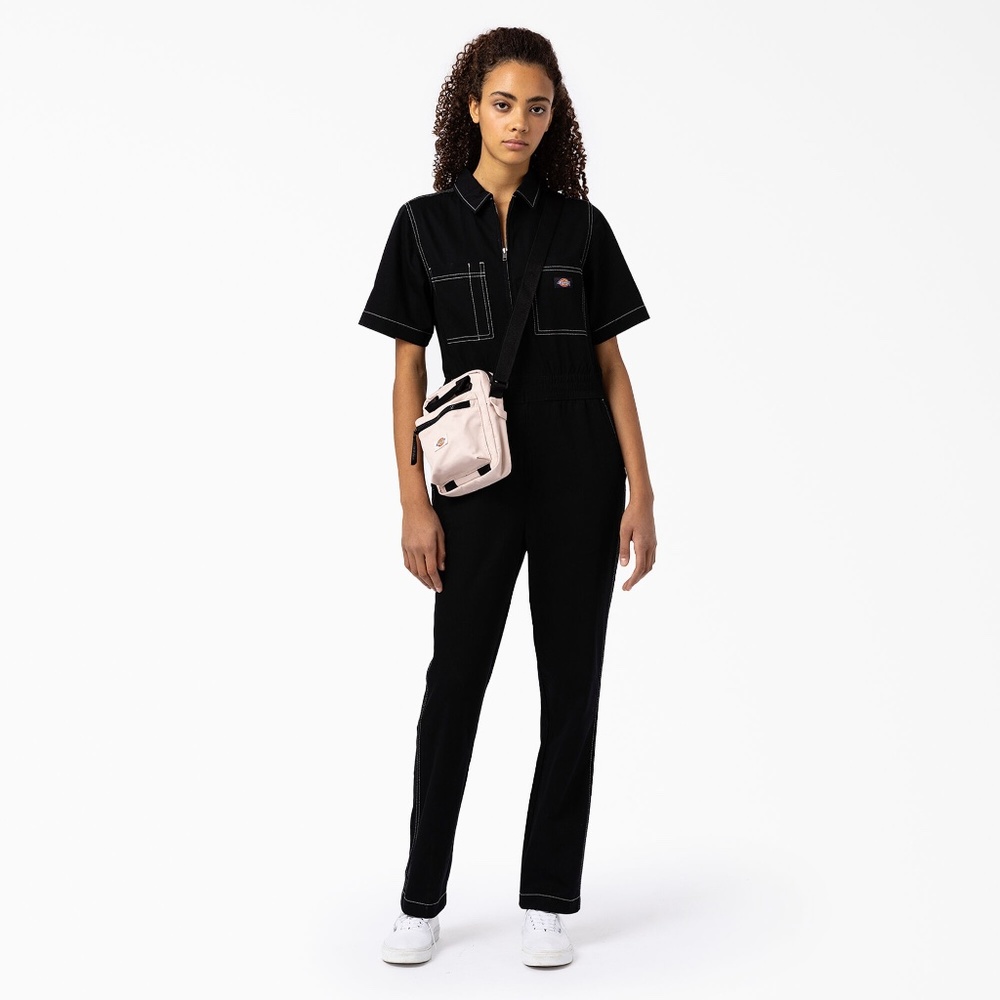 dickies florala short sleeve coveralls